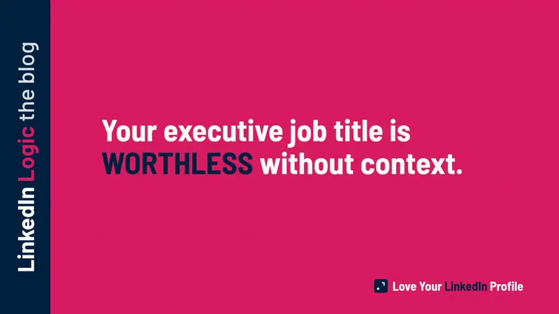 Your Executive Title Is Worthless. Here's What It's Costing You